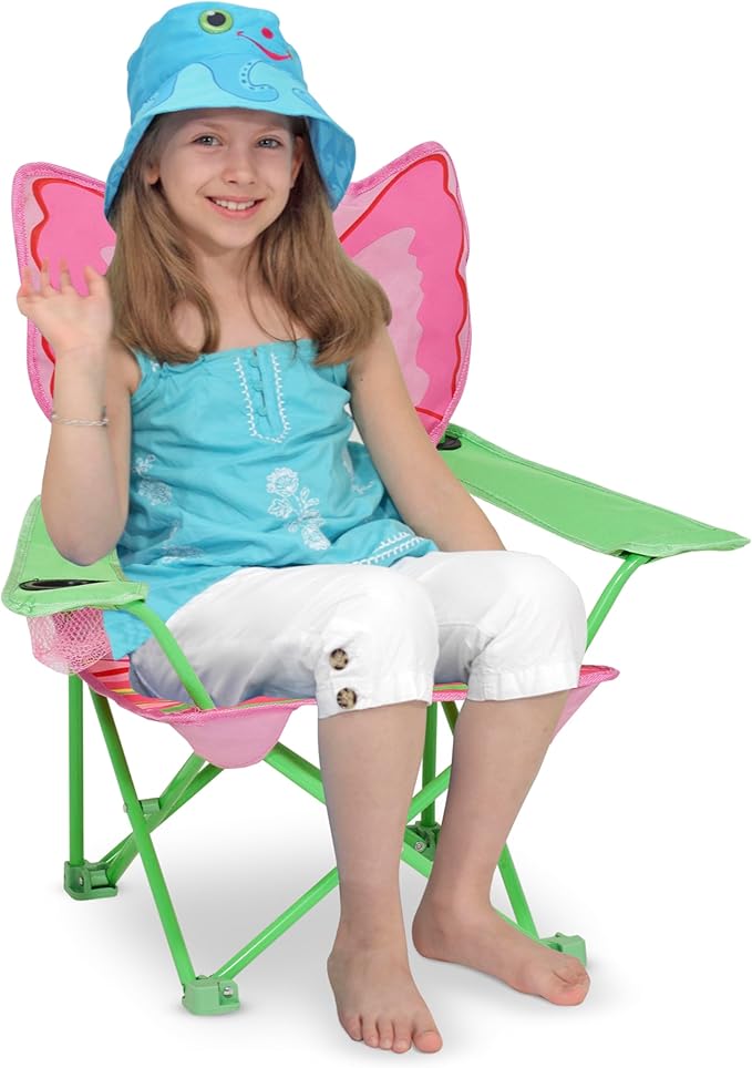 Melissa & Doug Bella Butterfly Child's Outdoor Chair (Frustration-Free Packaging) MelissaDoug