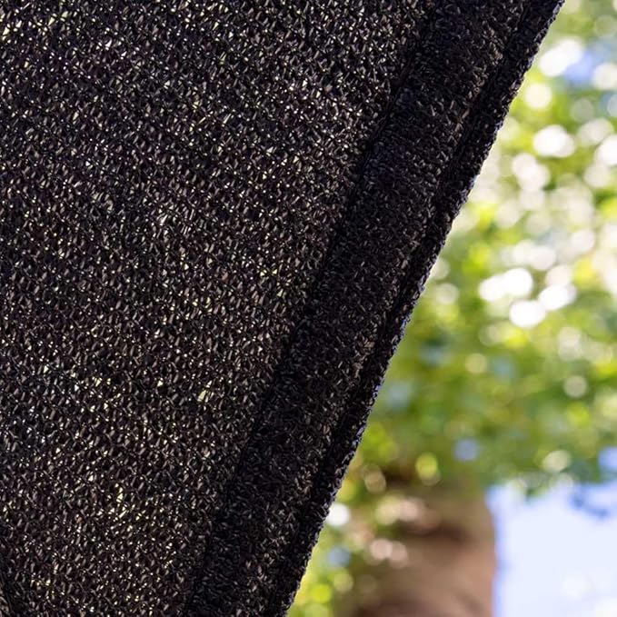 Amgo Custom Size 19' x 19' x 26.9' Black Right Triangle Sun Shade Sail UPF50+ AGTAPRT12, Order to Make Canopy Awning, 95% UV Blockage, Water & Air Permeable, Commercial Standard (We Customize) Amgo