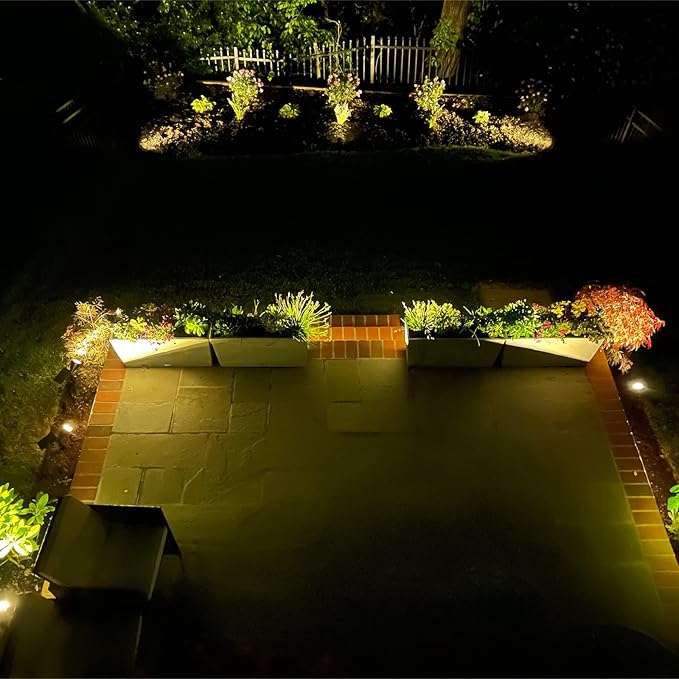 Malibu 50 Watt Floodlight Landscape Lights Outdoor Spotlight Waterproof Path Light Low Voltage Lighting with Spike Stand for Garden, Yard, Pathway, Lawn, Driveway Outdoor Lighting 8301-9601-01 Rootora
