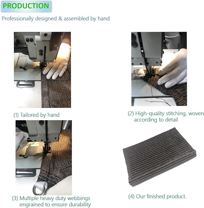 Eden's Decor Straight Flat-Edged Sun Shade Sail Rectangular 16' x 19' Beige UV-Blocking Outdoor Canopy Fabric Cloth Awning for Pergola Patio Garden Backyard Custom Size EdensDecorInc