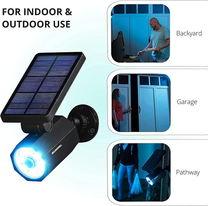 Bell+Howell Bionic Spotlight Motion Solar Spot Lights Outdoor Waterproof, Landscape Light, Outdoor Solar Yard Lighting Weather Resistant, Super Bright LED Lights, for Garden, Lawn As Seen On TV BellHowell
