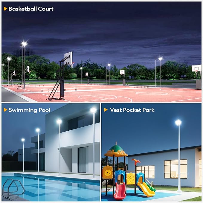 1 Pack LED Flood Lights Outdoor, 300W 30000LM Super Bright Floodlight Outside Work Light with 5.9FT Plug, IP65 Waterproof 6000K Outdoor LED Flood Light for Garage, Yard, Lawn, Garden LEDDICTIVE
