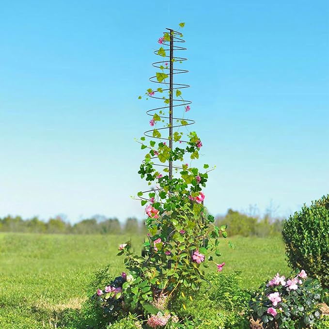 Trellis for Climbing Plants Outdoor, 73inch Tall Plants Trellis Support Metal Garden Trellis for Vegetables Flowers Plants Vine Support Daneried