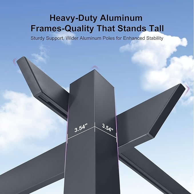 PURPLE LEAF 10' x 13' Aluminum Outdoor Pergola Wind-Resistant Retractable Pergola with Double Sun Shade Canopy Heavy-Duty Metal Pergola for Patios Backyard Deck Garden, White Rootora