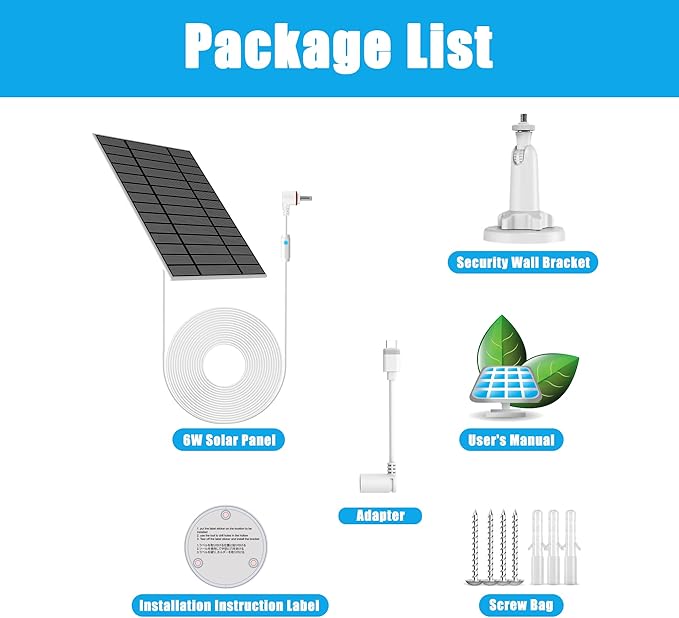 6W Solar Panel Compatible with Ring Spotlight Cam Plus/Pro and Stick Up Cam Battery, Solar Power Charger for Ring Cam with Indicator Light,13ft Cable IP66 Solar Panel USB-C and DC3.5mm Ports Rootora