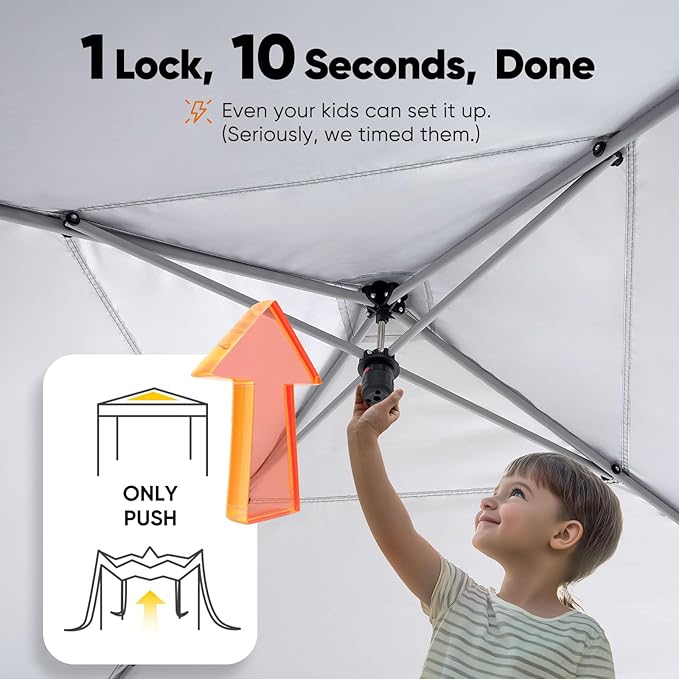 Quictent Privacy 8x8 Pop up Canopy Tent with Sidewalls and Roll-up Ventilated Windows, One Person Easy Setup, Outdoor Commercial Gazebo Shelter Enclosed Waterproof, Bonus 4 Sandbags QUICTENT