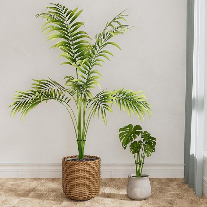 4PCS Green Iron Monstera Support, Uniquely Designed Plant Support Stakes for Indoor Plants, Stable Plant Stakes and Supports, Turtle Shell Bamboo Clamp Set for Thriving Growth Rootora