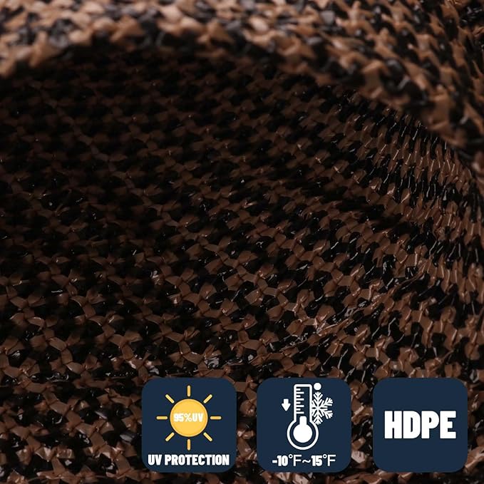 SUNNY GUARD Sun Shade Sail 10' x 13' Rectangle Brown UV Block Sunshade for Backyard Yard Deck Patio Garden Outdoor Activities and Facility(We Make Custom Size) SUNNYGUARD