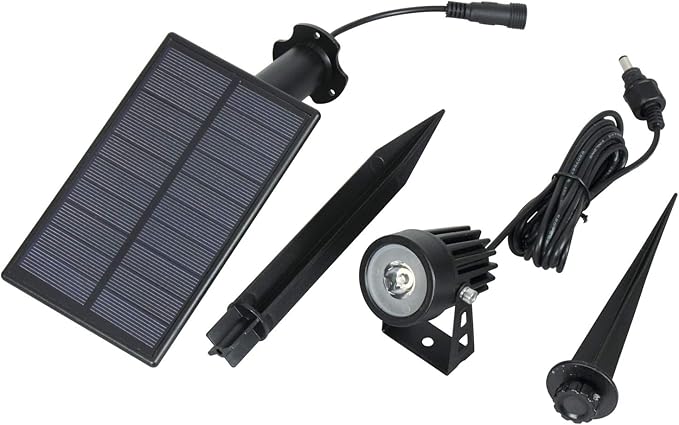 T-SUN Solar Spotlights, Outdoor LED Solar Lights, Waterproof Auto ON/Off Solar Wall Lights for Garden,Driveway, Pathway, Pool Area(White) T-SUN