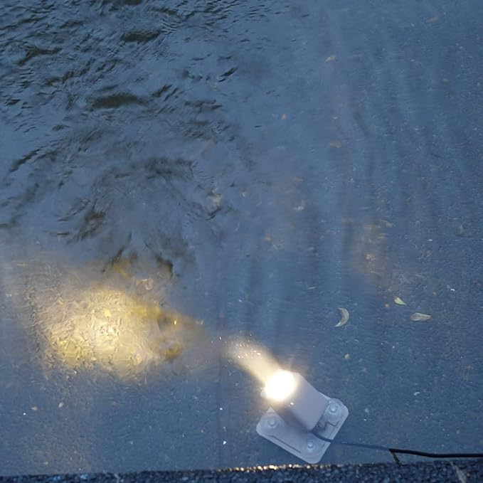 AquaHEX 60X Solar Underwater Submersible Spotlight, Pond Pool Fountain Water Feature Outdoor Garden Landscape, Waterproof Dusk to Dawn, Warm White LED SolarLightMart
