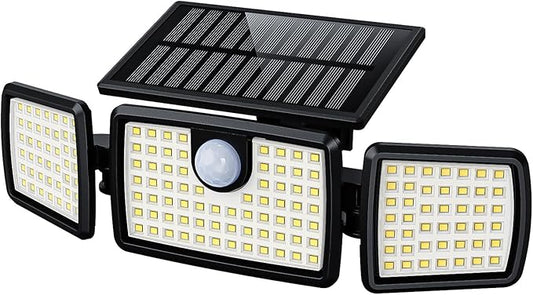 MIHANI Solar Lights Outdoor, Solar Motion Deck Lights Outdoor for Deck with High Brightness, Larger Built-in Tempered Glass Solar Panel, Sensitive PIR Motion Inductor (Non-Remote,1 Pack) MIHANI