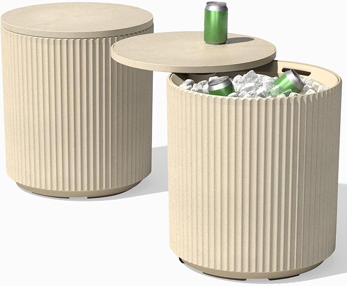 Veradek Outdoor Cooler Side Table - 2 in 1 - Designed for use as Outdoor Side Table, Patio Decor and Ice Chest VeradekOutdoor