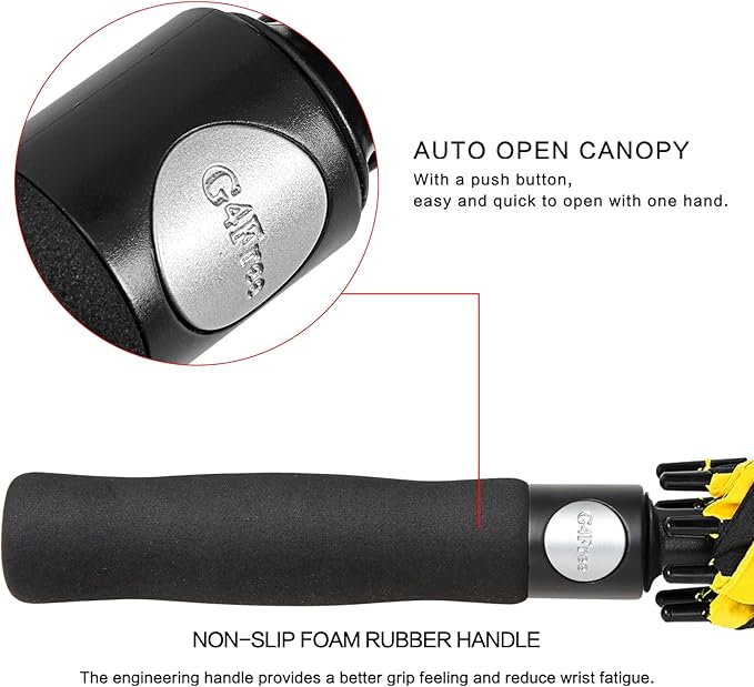 G4Free 47/54/62/68/72 Inch Automatic Open Golf Umbrella Oversize Extra Large Double Canopy Vented Windproof Waterproof Stick Umbrellas G4Free