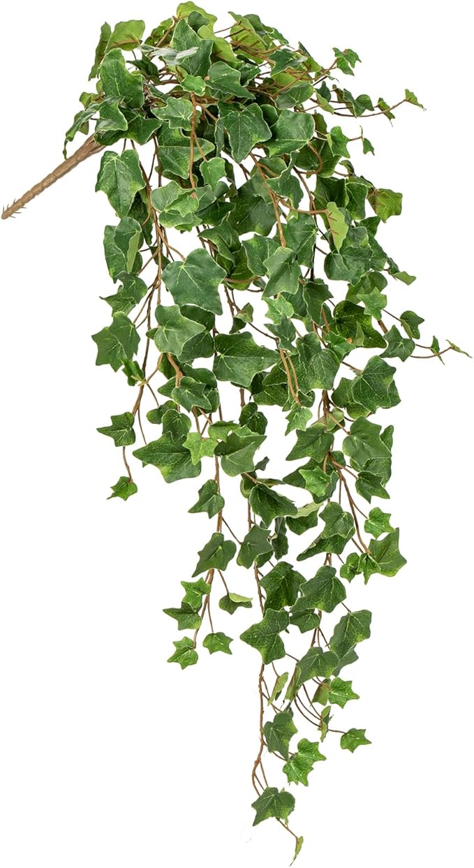 Hollyone Artificial Hanging Plants 35.4" Fake Ivy Vine Faux Ivy Leaves Fire and UV Resistant Hanging Plant Wall Greenery for House Room Patio Indoor Outdoor Home Shelf Office Wedding Decor Hollyone