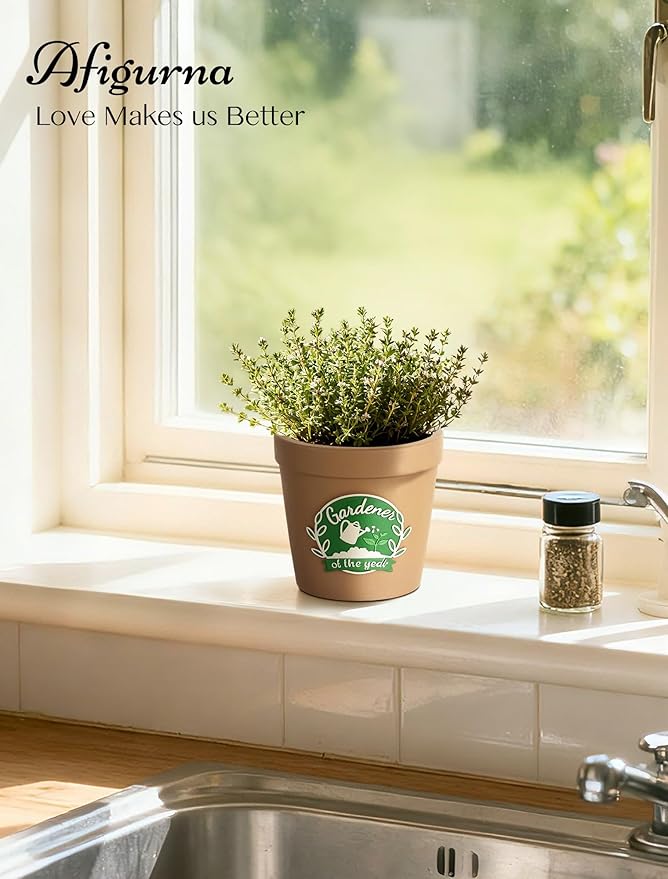 Gardening Gifts for Women: Hand-Painted 3D Art Cute Succulents Planter - Funny Garden Gifts for Plant Lovers Gardeners Mom Grandma - Cool Plant Pot Present for Christmas Birthday Mother's Day Rootora