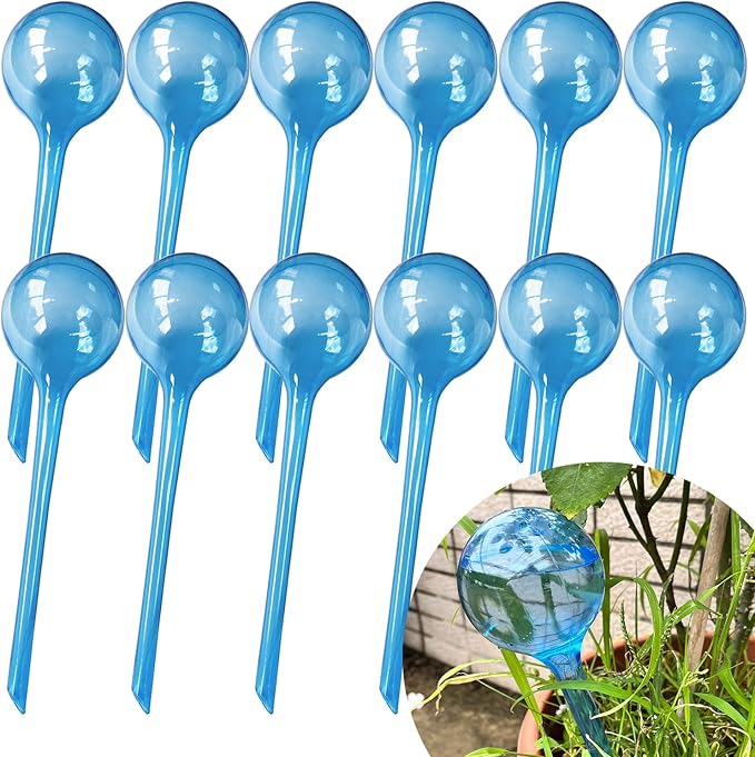 MOONSOUND 12pcs Plant Watering Globes - Automatic Plant Watering Bulbs for Indoor & Outdoor Potted Plants, Durable Plastic Garden Watering Devices MOONSOUND