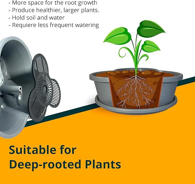 SunVara Strawberry Planter Vertical Gardening Stackable Planter Strawberry Tower 5 Tier Herb Outdoor Indoor SunVara