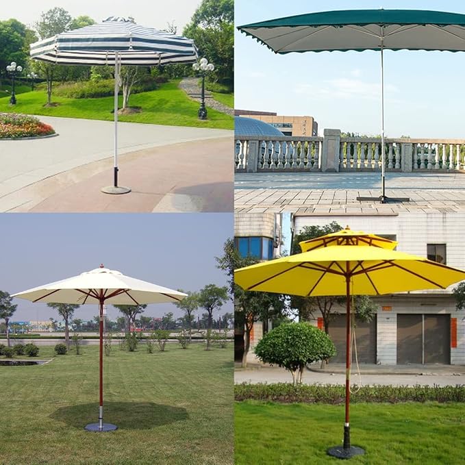 Patio Umbrella Parasol Base Stand Hole Ring Plug Cover Cap Insert with Adjust Knobs Suit for Dia 2 Inch Umbrella Pole Adapter DVECUE