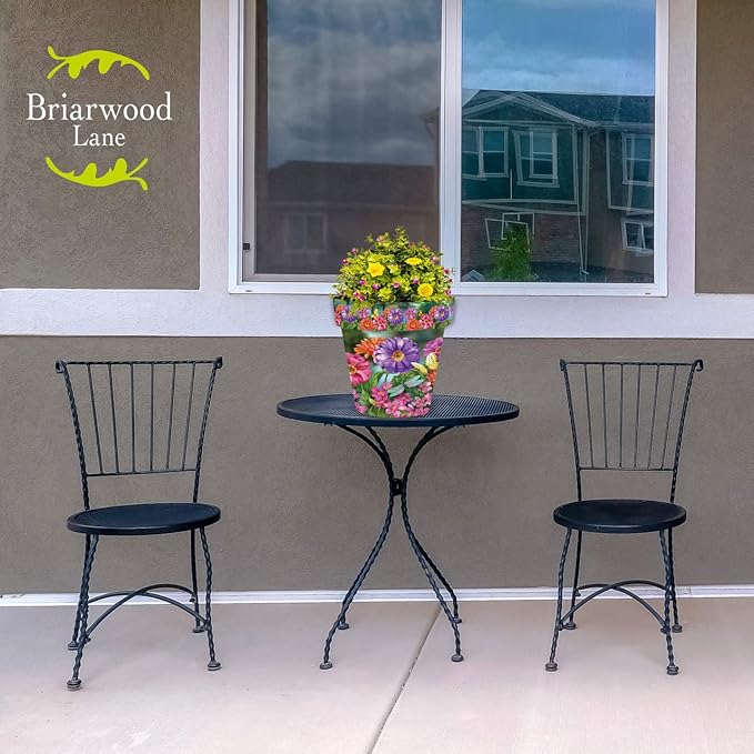 Briarwood Lane Zinnias in Bloom Medium Planter BriarwoodLane