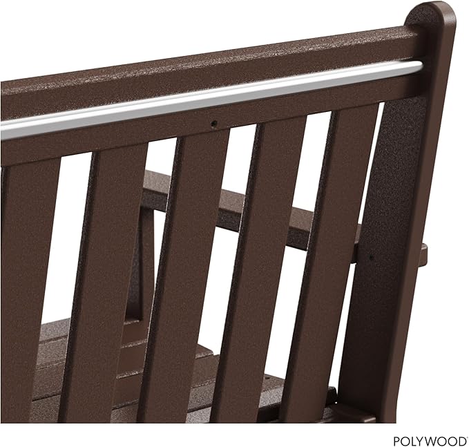 POLYWOOD GNB60MA Vineyard 60" Bench, Mahogany POLYWOOD