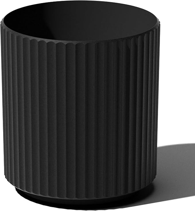 Veradek Demi Series Round Planter for Porch, Patio, Backyard | Durable Plastic-Concrete Material | Modern Décor for Tall Plants, Flowers VeradekOutdoor