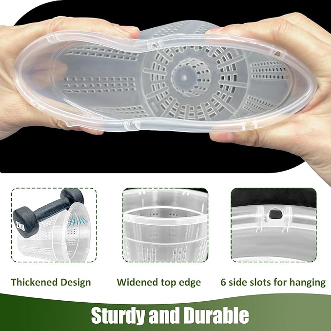 8Pcs Orchid Pot, 4 Each of 4.3",5.5" Orchid Pots with Holes, Orchid Pots for Repotting, Plastic Orchid Planter for Indoor Outdoor Plants (8Pcs, 4 Each of 4.3",5.5") HOLANHING