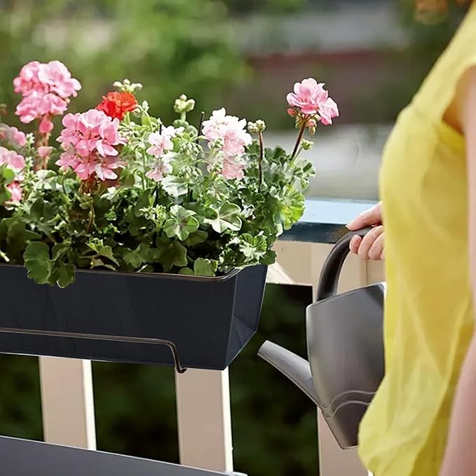 4PCS 30Inch Rectangle Window Box Liner Felt Planter Basket Liner Insert Black Plant Container Liners Non Woven Fabric Liner for Garden Fence Wall Railing Hanging Flower Pot - Avoid Bird Nesting Fantang