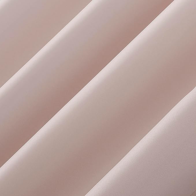 Sun Zero Marina Indoor/Outdoor UV Protectant Energy Efficient Grommet Curtain Panel, 54" x 95", Rose Quartz SunZero%E2%84%A2
