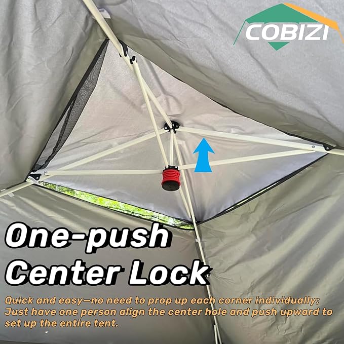 COBIZI 12x12 FT Pop up Gazebo on Clearance Outdoor pop up Canopy Tent,carpas para Patio, Shelter Tents with Sandbags & Portable Carry Bag, Patio Gazebos for Camping, Garden & Lawn, Darkgrey(Upgraded) COBIZI