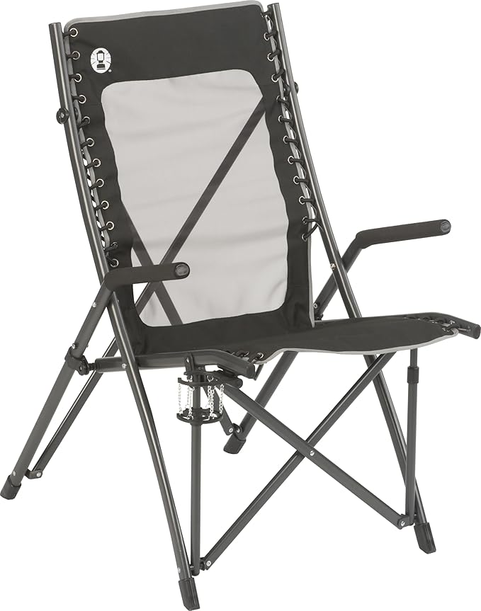 Coleman Comfortsmart Portable Suspension Chair, Ultra-Comfortable Outdoor Camping Chair with Drink Holder & Carry Bag, Supports up to 300lbs, Great for Camping, Tailgating, Firepits, Patio, & More Coleman