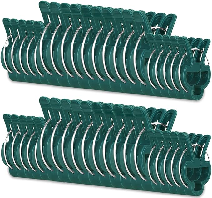 40 Pcs Plant Support Clips,Flower and Vine,Garden Tomato Plant Support Clips for Supporting Stems,Vines Grow Upright Climbing,Tool for Straightening,Tomato Cage,Trellis. 2 Sizes in one Pack Yinghezu