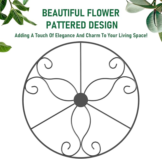 2-Pack Hanging Planters for Indoor Plants - Heavy Duty Metal Plant Hanger Indoor with 3 Chains and Hooks – Aesthetic Hanging Plant Holder for an Instant Gardening Decor Qiaomeiysp