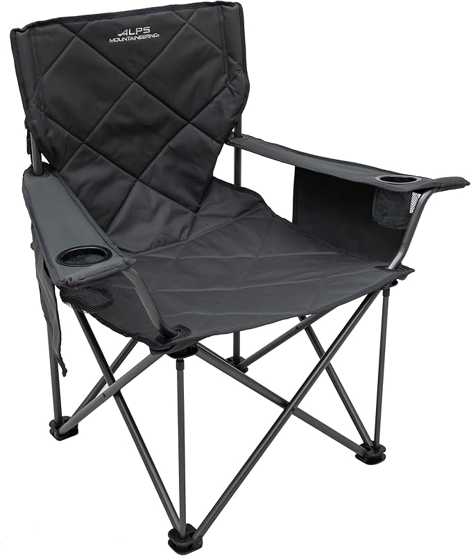 ALPS Mountaineering King Kong Camping Chairs for Adults with Mesh Cup Holders and Pockets, Built Durable and Reliable with Compact Foldable Steel Frame ALPS+Mountaineering