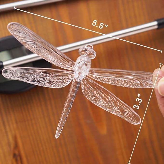 Outdoor Solar Garden Stake Light - Color Changing Decorative LED Stake Lamp In-ground Landscaping Lighting for Garden Patio Yard Lawn Pathway Flower Bed Decor Decorations Figurine Dragonfly QIDEA