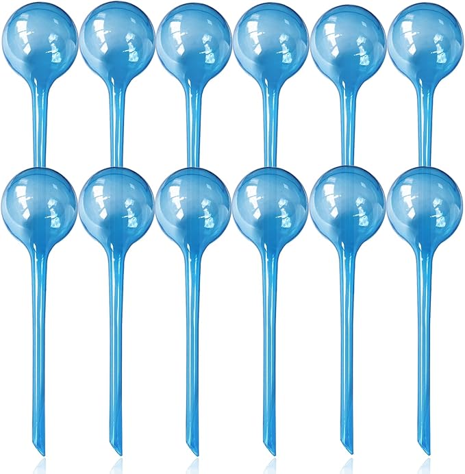 Large 12pcs Plant Watering Globes - Automatic Plant Watering Bulbs for Indoor & Outdoor Potted Plants, Durable Plastic Garden Watering Devices MOONSOUND