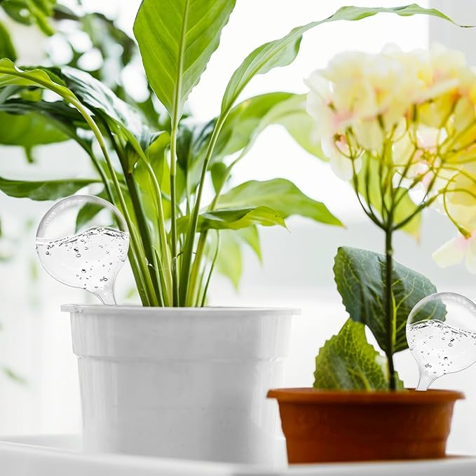 20 PCS Clear Plant Watering Globes,Plastic Watering Bulbs,Self Watering Planter,Flower Automatic Watering Device for Plants Indoor,Outdoor,Flowerpot,Home Garden(Large,Medium,Small) Jgalnim