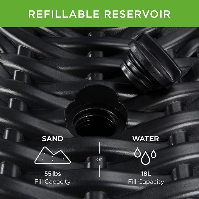 Best Choice Products Fillable Umbrella Base Stand, Round Faux Wicker Plastic Patio Umbrella Base Stand, Pole Holder for Outdoor, Lawn w/ 55lbs Weight Capacity, 2 Adjustment Knobs BestChoiceProducts