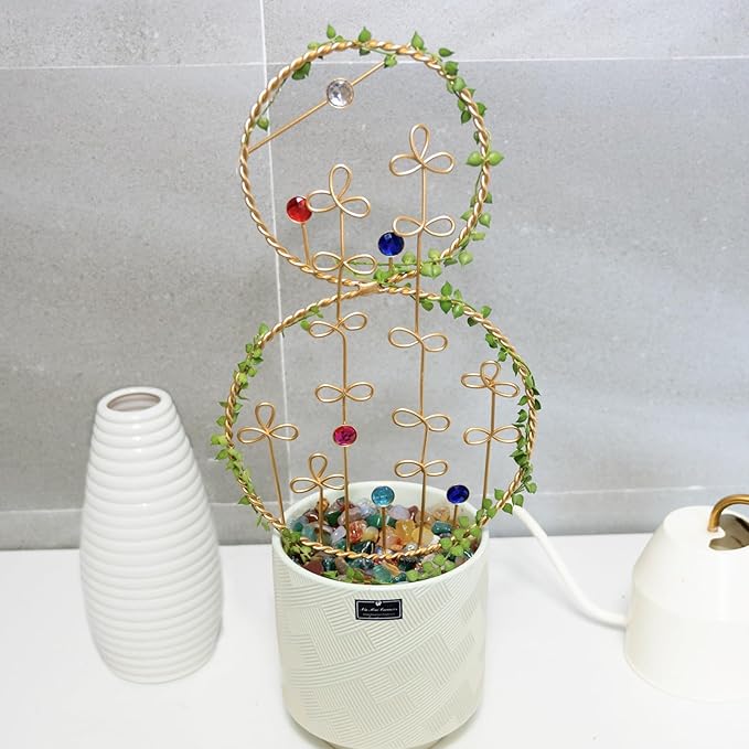 2PCS Hoya Trellis Plant Support Indoor Metal Frame Unique Trellis for Climbing Plants Potted Hoya Pots Small Houseplant Vine Support for Plant Lovers Home Decor Goooxim