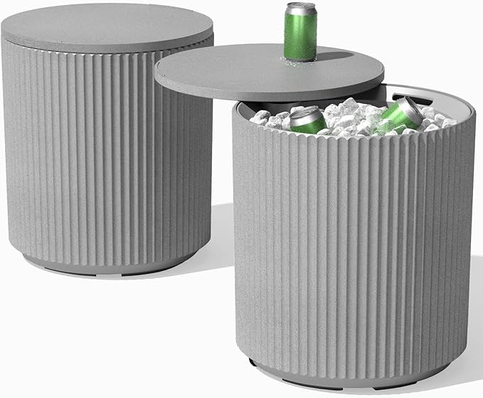 Veradek Outdoor Cooler Side Table - 2 in 1 - Designed for use as Outdoor Side Table, Patio Decor and Ice Chest VeradekOutdoor
