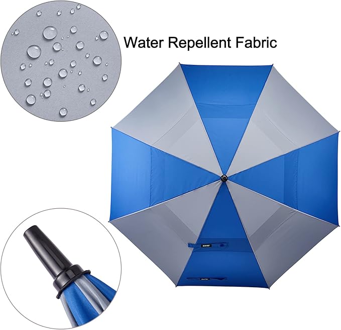 G4Free 47/54/62/68/72 Inch Automatic Open Golf Umbrella Oversize Extra Large Double Canopy Vented Windproof Waterproof Stick Umbrellas G4Free
