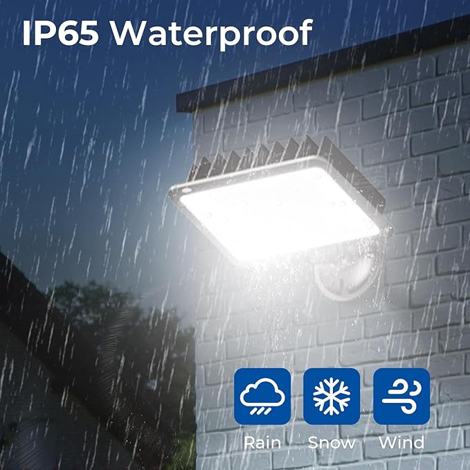 CINOTON 120W LED Flood Lights Outdoor, IP65 Waterproof Exterior Security Wall Lights with 180°Knuckle, 16800LM 120V Outside Aluminum Lighting Fixture for Courtyard Barn Garage 5000K 4 Pack, UL Listed CINOTON