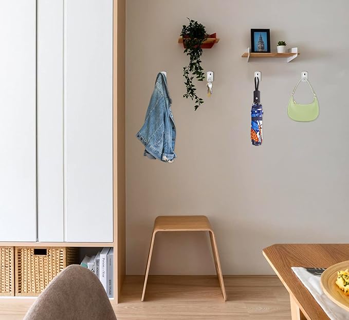 20Pack Ceiling Hooks Bulk for Hanging Plants 2.5in White QualityEfficiency