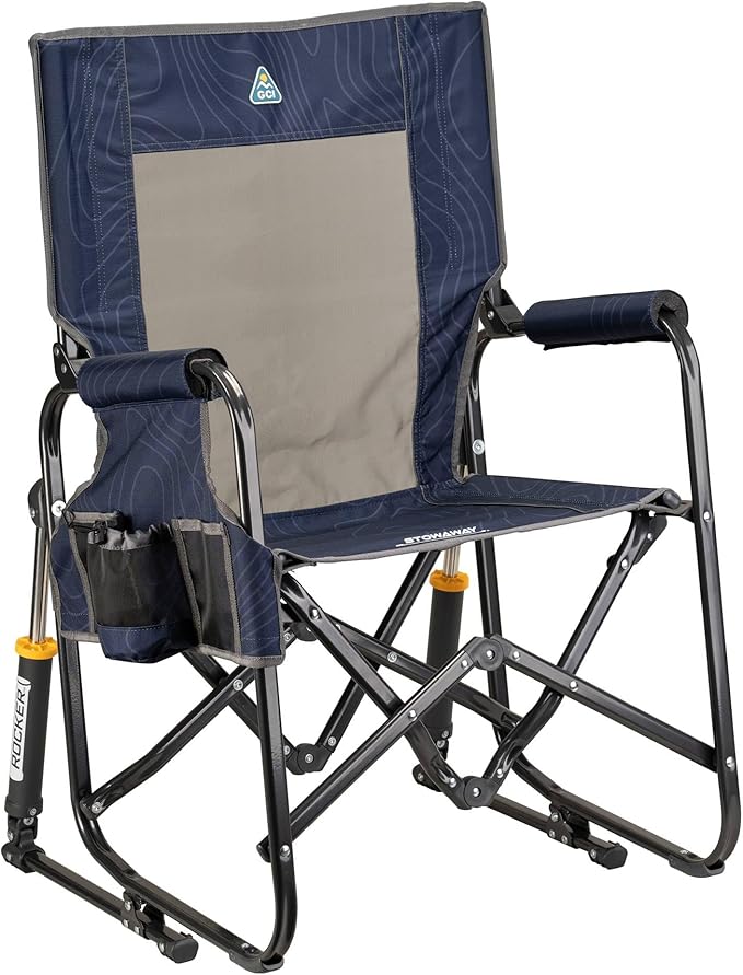 GCI Outdoor Stowaway Rocker - Navy Topo GCIOUTDOOR