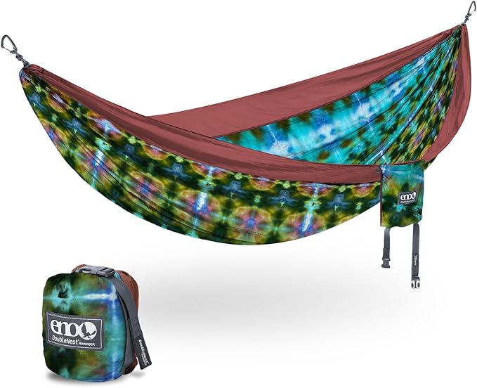 ENO, Eagles Nest Outfitters DoubleNest Lightweight Camping Hammock, 1 to 2 Person, Special Edition Colors, ATC EaglesNestOutfitters