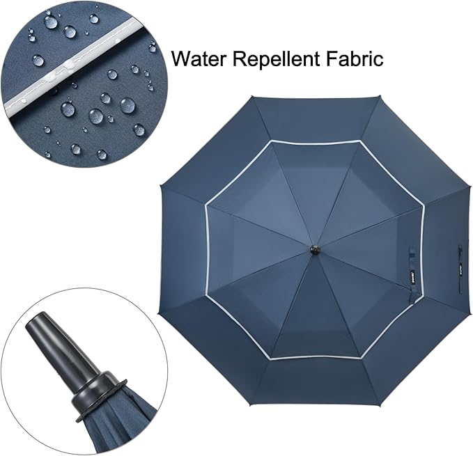 G4Free 47/54/62/68/72 Inch Automatic Open Golf Umbrella Oversize Extra Large Double Canopy Vented Windproof Waterproof Stick Umbrellas G4Free