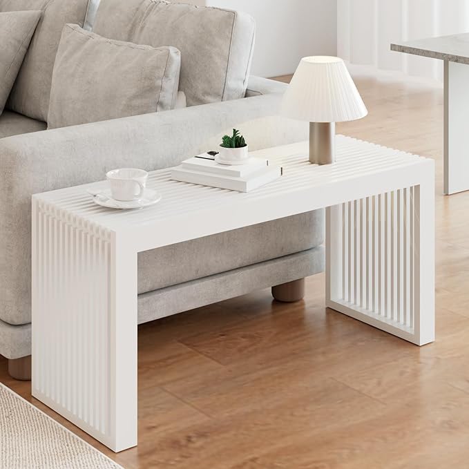 Bamboo Dining Bench, 35 inch Farmhouse Decor Indoor Kitchen Table Bench, Entryway Shoe Rack Bench Solid Bamboo Benches for Living Room, Hallway, Bedroom, Bathroom HEALTHYYOU