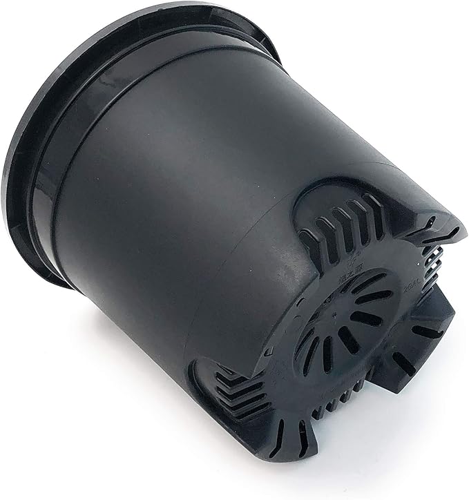 Cotta Planters 2 Gallon Black Nursery Pot Plastic 6-Pack Planter Pots Pot Liners for Outdoor Indoor Plants Gardening Flower Pots with Drainage Holes CottaPlanters