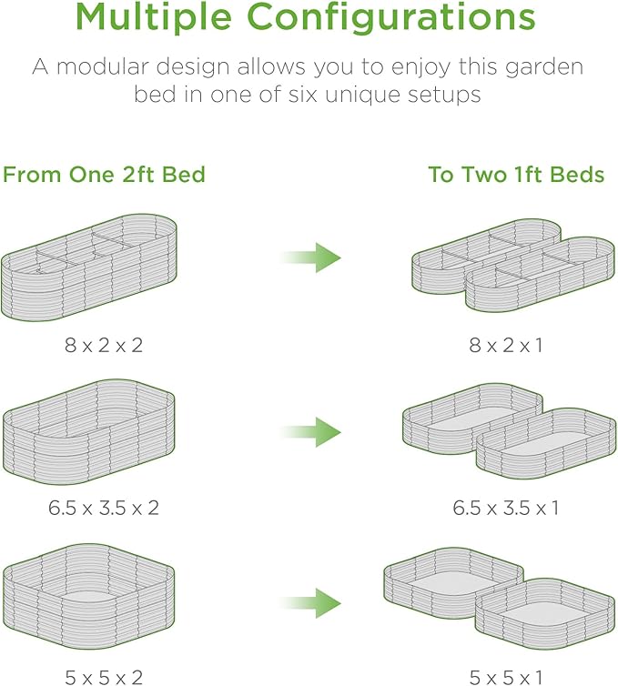 Best Choice Products 8x2x2ft Metal Raised Garden Bed, Oval Outdoor Deep Root Planter Box for Vegetables, Herbs w/ 4 Support Bars, 215 Gal Capacity - Wood Grain BestChoiceProducts