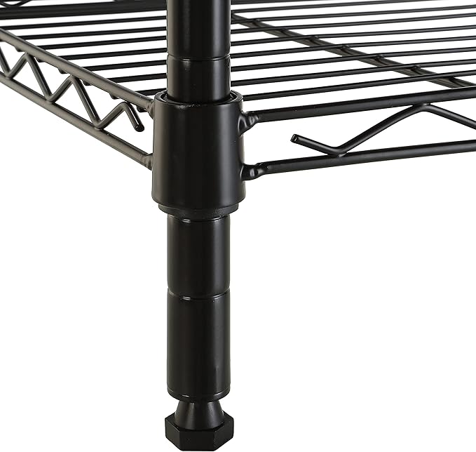Amazon Basics 5-Shelf Tower Adjustable Storage Shelving Unit for Garage, Rust-Resistant Steel, 150 lbs Per Shelf, 16"W x 16"D x 54"H, Black AmazonBasics