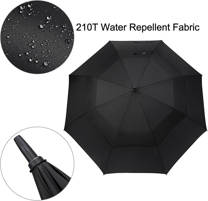 G4Free 47/54/62/68/72 Inch Automatic Open Golf Umbrella Oversize Extra Large Double Canopy Vented Windproof Waterproof Stick Umbrellas G4Free